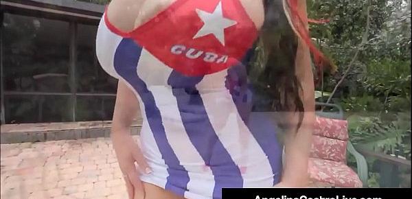  Cuban Porn Queen Angelina Castro Gets A Big Black Cock & Cum